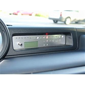 US Speedo Gauge Face Overlay - Silver Daytime Color/ Blue Letter Color - SSSCI04B