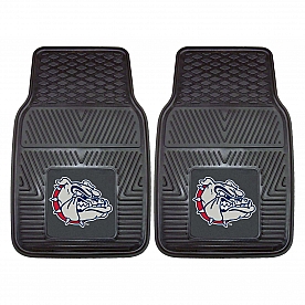 Fan Mat Floor Mat - Universal Fit Black Vinyl Set of 2 - 15026