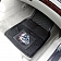 Fan Mat Floor Mat - Universal Fit Black Vinyl Set of 2 - 15026
