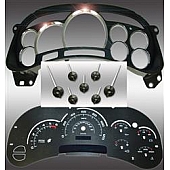 US Speedo Gauge Face Overlay - Purple Daytime Color/ White Letter Color - PLK0537