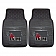 Fan Mat Floor Mat - Universal Fit Black Vinyl Set of 2 - 17094