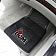 Fan Mat Floor Mat - Universal Fit Black Vinyl Set of 2 - 17094