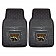 Fan Mat Floor Mat - Universal Fit Black Vinyl Set of 2 - 17374