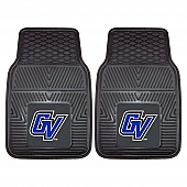 Fan Mat Floor Mat - Universal Fit Black Vinyl Set of 2 - 17376