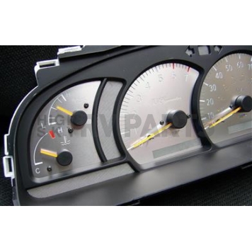 US Speedo Gauge Face Overlay - Silver Daytime Color/ White Letter Color - SSTUN02