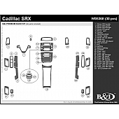 B & I Fender Dash Panel Trim WD536ESCD