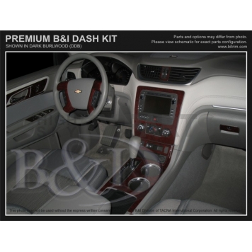 B & I Fender Dash Panel Trim WD1130ASDB