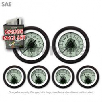 Aurora Instuments Gauge Face Overlay - Fiber Black Letter Color - 8342