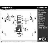 B & I Fender Dash Panel Trim WD690BSDB