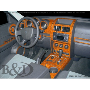 B & I Fender Dash Panel Trim WD690BSDB-1