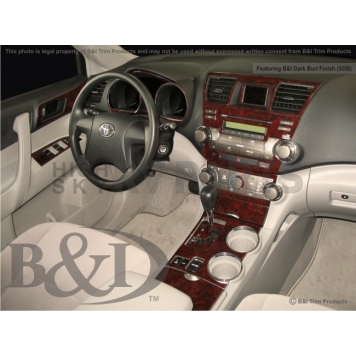B & I Fender Dash Panel Trim WD851BSDB