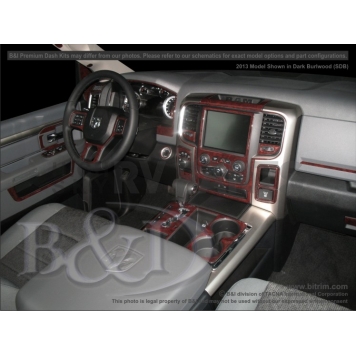 B & I Fender Dash Panel Trim WD1088FSDB