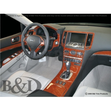 B & I Fender Dash Panel Trim WD853ACF1-1