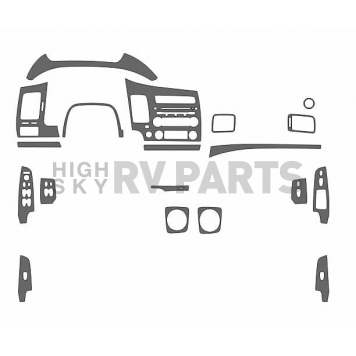 B & I Fender Dash Panel Trim WD636ASDB