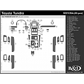 B & I Fender Dash Panel Trim WD1126ASDB