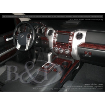 B & I Fender Dash Panel Trim WD1126ASDB-1