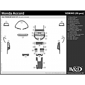 B & I Fender Dash Panel Trim WD859CDDA