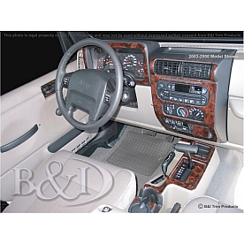 B & I Fender Dash Panel Trim WD194SDB