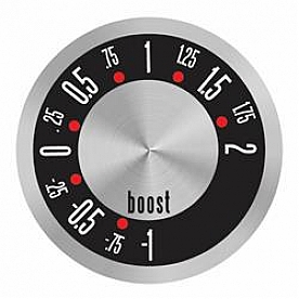 Aurora Instuments Gauge Face Overlay - Metal Silver Daytime Color/ White Letter Color - 62747