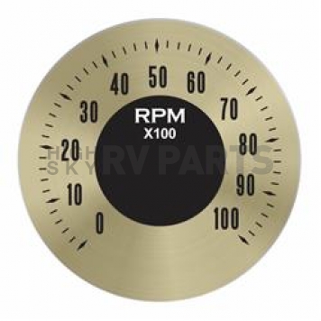 Aurora Instuments Gauge Face Overlay - Gold Daytime Color/ Black Letter Color - 62763