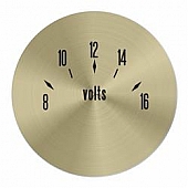 Aurora Instuments Gauge Face Overlay - Gold Daytime Color/ Black Letter Color - 62773