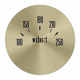 Aurora Instuments Gauge Face Overlay - Gold Daytime Color/ Black Letter Color - 62771