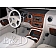 B & I Fender Dash Panel Trim WD894ASDB