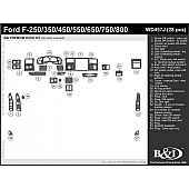 B & I Fender Dash Panel Trim WD457JDOX