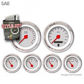 Aurora Instuments Gauge Face Overlay - Fiber Ash Daytime Color/ Black Letter Color - 1395