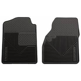 Husky Liner Floor Mat - Direct-Fit Black TPE - Thermoplastic Elastomer Set of 2 - 51031