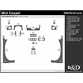 B & I Fender Dash Panel Trim WD476ARBA