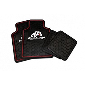 Bully Dog Floor Mat - Universal Fit Black Rubber 4 Pieces - PR4000