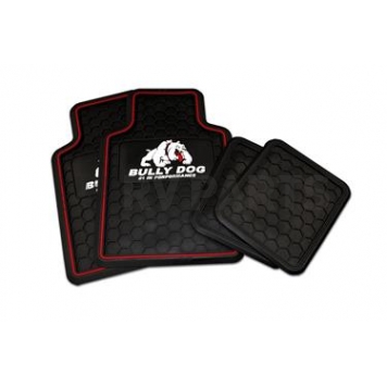 Bully Dog Floor Mat - Universal Fit Black Rubber 4 Pieces - PR4000