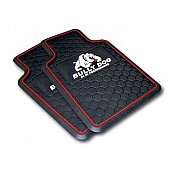 Bully Dog Floor Mat - Universal Fit Black Rubber 2 Pieces - PR4001