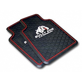 Bully Dog Floor Mat - Universal Fit Black Rubber 2 Pieces - PR4001