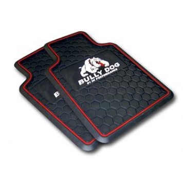Bully Dog Floor Mat - Universal Fit Black Rubber 2 Pieces - PR4001