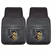 Fan Mat Floor Mat - Universal Fit Black Vinyl Set of 2 - 12767