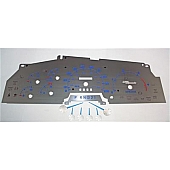 US Speedo Gauge Face Overlay - Silver Daytime Color/ Blue Letter Color - SSF02B