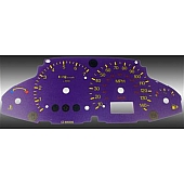 US Speedo Gauge Face Overlay - Purple Daytime Color/ White Letter Color - FOC047