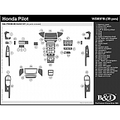 B & I Fender Dash Panel Trim WD897BDET