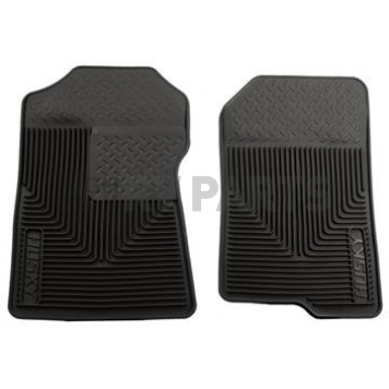 Husky Liner Floor Mat - Direct-Fit Black TPE - Thermoplastic Elastomer Set of 2 - 51021