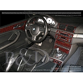 B & I Fender Dash Panel Trim WD279ICF1