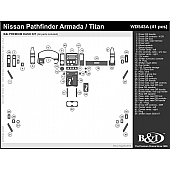 B & I Fender Dash Panel Trim WD543ASPS