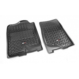 Rugged Ridge Floor Mat - Molded Fit Plastic Black Set of 2 - 8290101