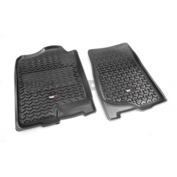 Rugged Ridge Floor Mat - Molded Fit Plastic Black Set of 2 - 8290101