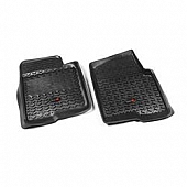 Rugged Ridge Floor Mat - Molded Fit Plastic Black Set of 2 - 8290203