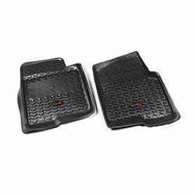Rugged Ridge Floor Mat - Molded Fit Plastic Black Set of 2 - 8290203