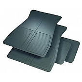 Rubber Queen Floor Mat - Universal Fit Rubber Black Set of 4 - 70881