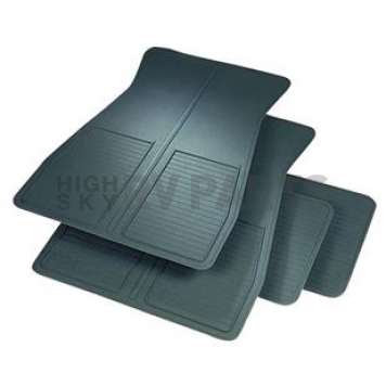 Rubber Queen Floor Mat - Universal Fit Rubber Black Set of 4 - 70881