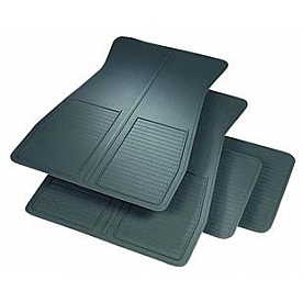 Rubber Queen Floor Mat - Universal Fit Rubber Beige Set of 4 - 70883